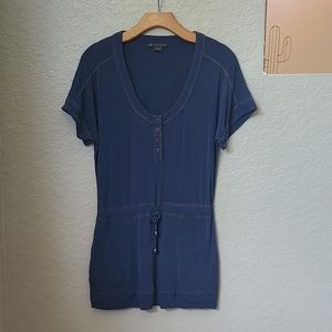 American Exchange Blue Drawstring top XS
